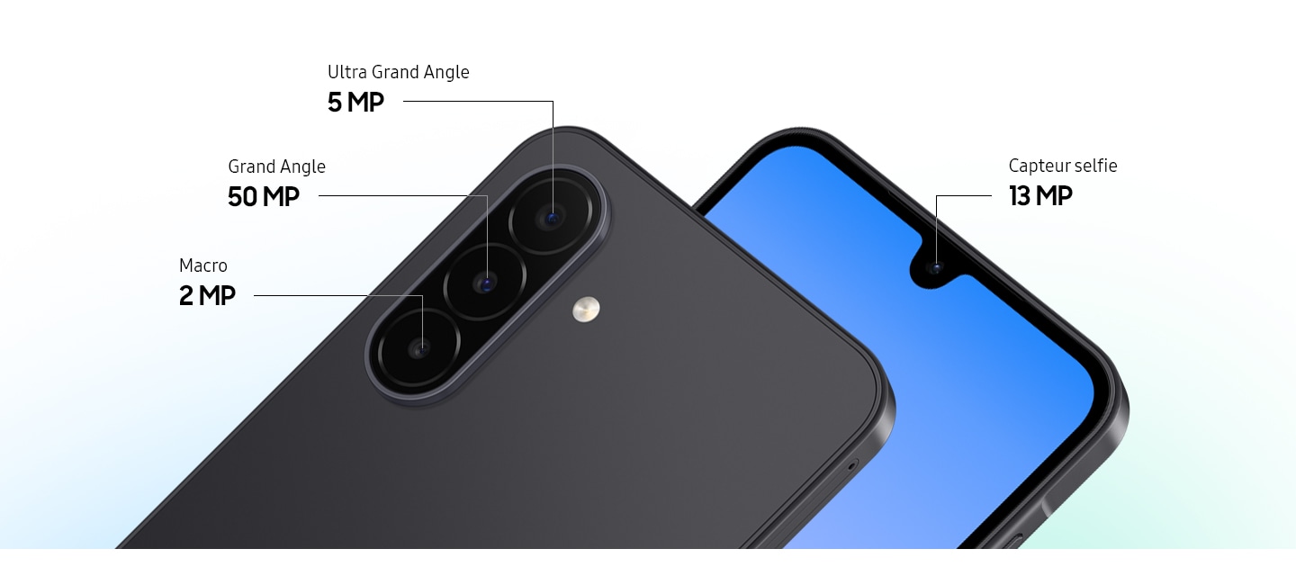 순간을 담는 세 개의 카메라. — Galaxy A18 공식 제품 이미지